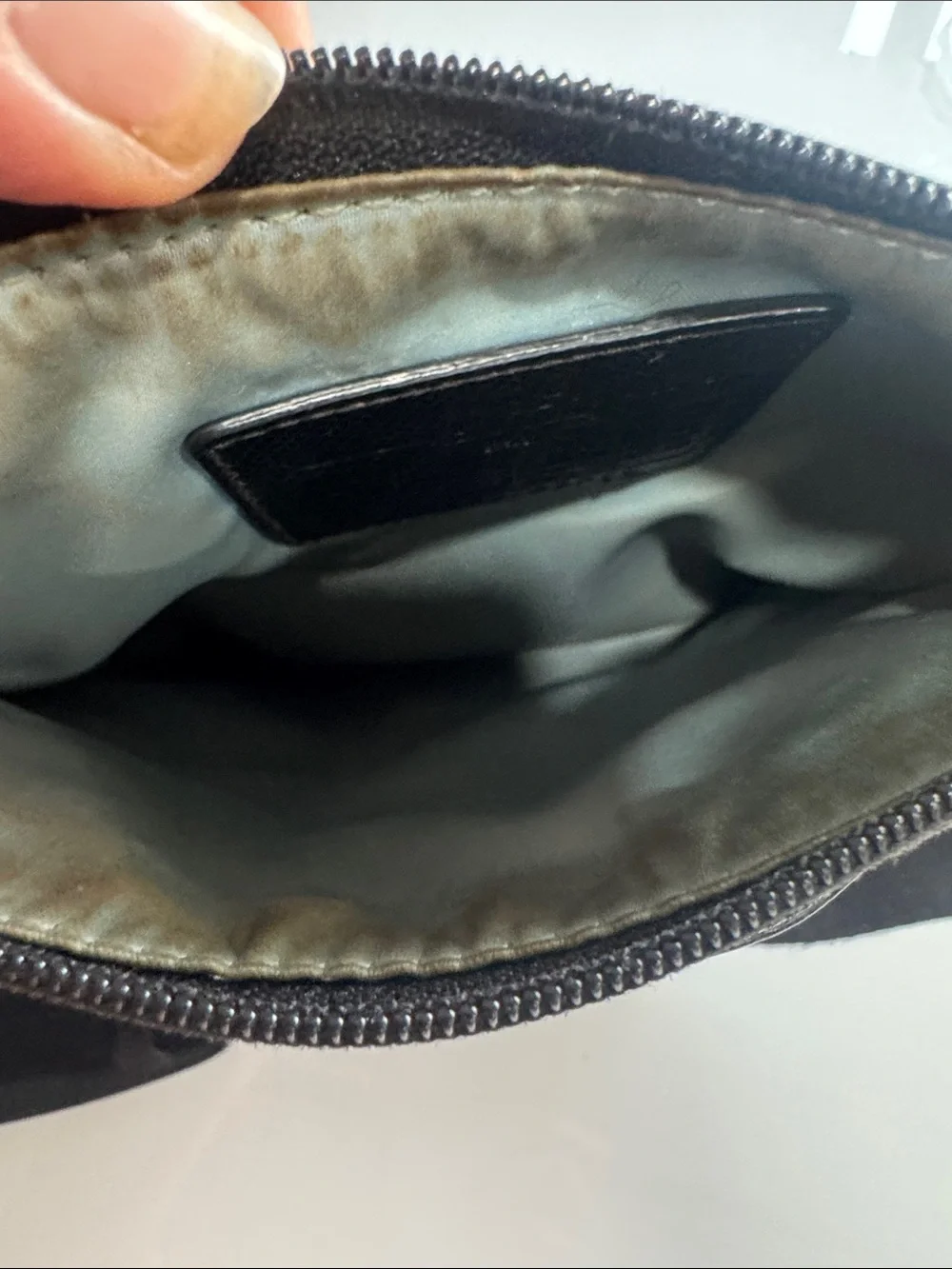 Coach Black and Tan Signature Crossbody Bag